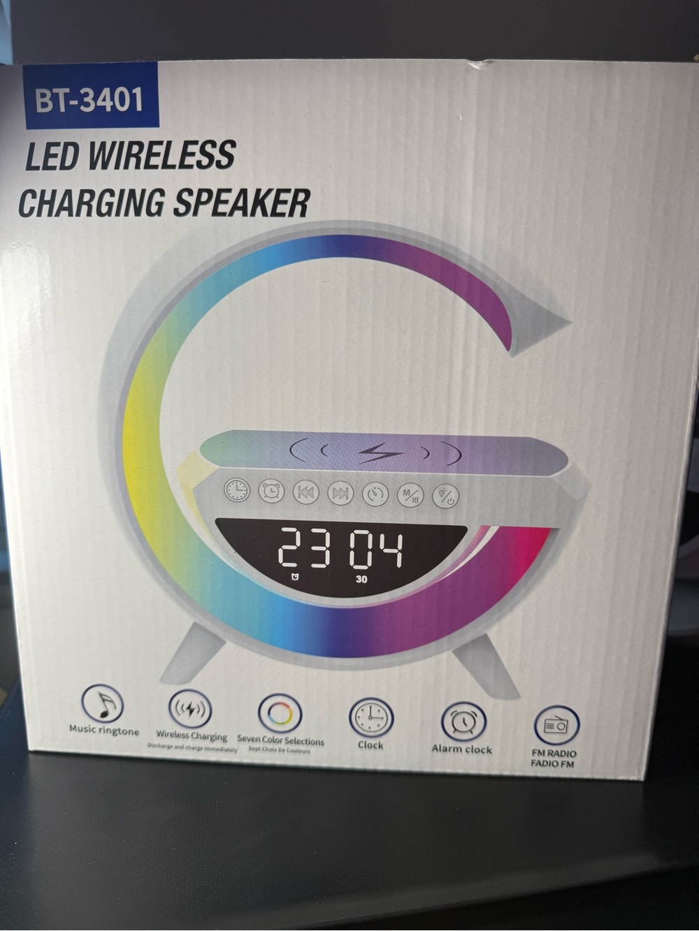 LED Wireless Charging Speaker